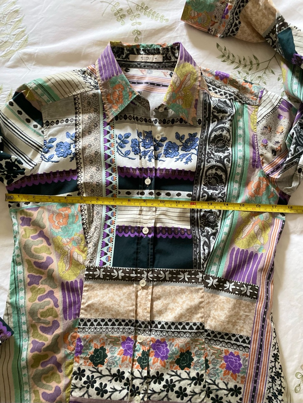 Etro Cotton Blouse Made in Italy Size EU 42 US Small - Picture 6 of 13
